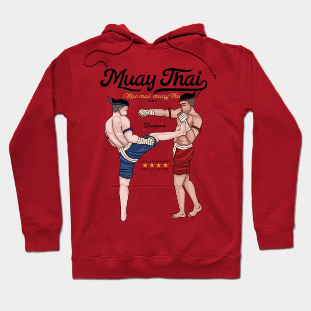 Mae Mai Muay Thai Hoodie by KewaleeTee